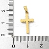 Ion Plating(IP) 304 Stainless Steel Micro Pave Cubic Zirconia Pendants STAS-Z107-08G-14-3