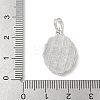 Brass Pave Natural White Shell Pendants KK-S522-07A-P-3