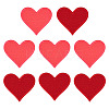 8Pcs 2 Colors Polyester Iron on Sew On Patches PATC-TA0001-34B-3