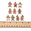 10Pcs 10 Styles Christmas Theme Alloy Enamel Pendants ENAM-FS0003-79-5