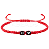 1Pc Adjustable Nylon Cord Braided Bracelets for Women Men BJEW-LP0001-31B-U-1
