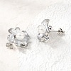 Brass Enamel Stud Earrings KK-CBAB173-02B-P-3