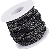 10M Flat Braided Imitation Leather Cords LC-CL0001-04A-1