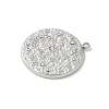 304 Stainless Steel Rhinestone Pendants STAS-Z122-53P-2