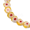 Handmade Millefiori Lampwork Beads Strands LAMP-G166-15H-3