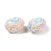 Luminous Polymer Clay Glass Rhinestone Beads CLAY-H003-05A-3