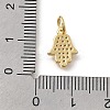 Brass Micro Pave Cubic Zirconia Pendants KK-D431-073A-G-3