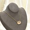 Brass Micro Pave Cubic Zirconia Star Oval Pendant Necklaces LS-NJEW-R018-04G-02-4