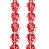 Transparent Glass Enamel Beads Strands GLAA-B021-06D-1