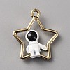 Alloy Enamel Pendants FIND-WH0045-75-1