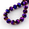 Electroplate Glass Bead Strands EGLA-R042-8mm-02-2