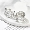 304 Stainless Steel C-Shaped Stud Earrings for Women EJEW-A119-15P-3