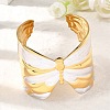 304 Stainless Steel Cuff Bangles for Women BJEW-F509-02B-G-1