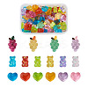 116Pcs 16 Colors Transparent Resin Cabochons RESI-TA0001-23-9