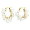 Natural Moonstone Chips Braided Hoop Earrings EJEW-JE04940-24-1