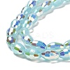 Baking Paint Glass Beads Strands DGLA-D001-02I-3