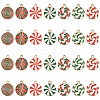 28Pcs 7 Colors Christmas Alloy Enamel Pendants ENAM-YW0008-06-1