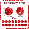 50Pcs Dyed Synthetic Coral Beads FIND-ME0003-86A-2