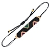 Friendship Trapezoid Loom Pattern MIYUKI Seed Beads Bracelets for Women BJEW-C011-39-4
