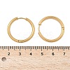 Ion Plating(IP) 304 Stainless Steel Huggie Hoop Earrings EJEW-F111B-25mm-G-3
