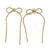 Bowknot 304 Stainless Steel Earrings for Women EJEW-U003-23G-1