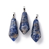 Natural Sodalite Pointed Pendants G-I314-02P-05A-1