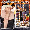 1200Pcs 4 Colors Halloween Themed Opaque Acrylic Beads MACR-SC0001-43-5