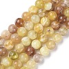 Natural Yellow Opal Beads Strands G-Q1001-A01-02-1