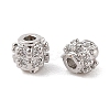 Brass Micro Pave Clear Cubic Zirconia Spacer Beads LS-KK-N256-12P-1