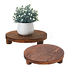 Wood Round Plant Saucer AJEW-WH0473-07B-1