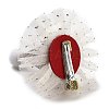 Christmas Hat Polyester Alligator Hair Clips for Women Girl AJEW-M012-02A-3