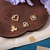5Pcs 5 Styles Brass Micro Pave Cubic Zirconia Pendants KK-TA0002-99-5