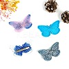 Butterfly Shaped Ornament Silicone Molds X-DIY-L067-K01-1