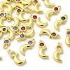 30Pcs Brass Micro Pave Cubic Zirconia Pendants ZIRC-CJ0001-21-3