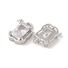 Brass Micro Pave Clear Cubic Zirconia Pendants LS-KK-L212-02P-2