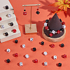 120Pcs 3 Colors Acrylic Beads OACR-SC0002-65-4