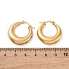 PVD Vacuum Plating 304 Stainless Steel Chunky Hoop Earrings for Women LS-EJEW-F280-06C-G-2