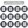 120Pcs 12 Styles Tibetan Style Alloy Rectangle Pendants FIND-FS0003-63-2