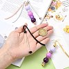 4Pcs 4 Colors Alloy Bookmarks AJEW-CJ0001-47-4