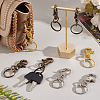 18Pcs 3 Colors Iron Swivel Clasps with Key Rings HJEW-PH0001-79-5