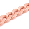 Handmade Opaque Acrylic Curb Chains AJEW-JB00925-03-2