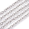 Non-Tarnish 201 Stainless Steel Cable Chains CHS-L017-09E-01-1