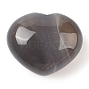 Natural Grey Agate Love Heart Stone G-I367-03E-1