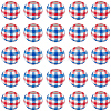 60Pcs Independence Day Theme Schima Wood European Beads WOOD-SC0002-01-1