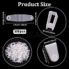300Pcs PP Plastic Badge Strap Clip Key Chain Connector Plastic Keychain Clip for Card Holder FIND-NB0006-90-2