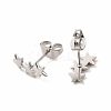 Non-Tarnish 304 Stainless Steel Star Stud Earrings for Women EJEW-C004-01P-2