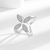 Brass Micro Pave Cubic Zirconia Cuff Rings RJEW-P169-02P-1