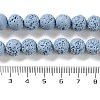 Synthetic Lava Rock Dyed Beads Strands G-H311-08C-06-5