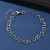 304 Stainless Steel Rolo Chains Bracelets for Women BJEW-U043-02P-1