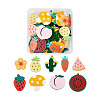 36Pcs 9 Style Cellulose Acetate(Resin) Pendants KY-CD0001-02-1